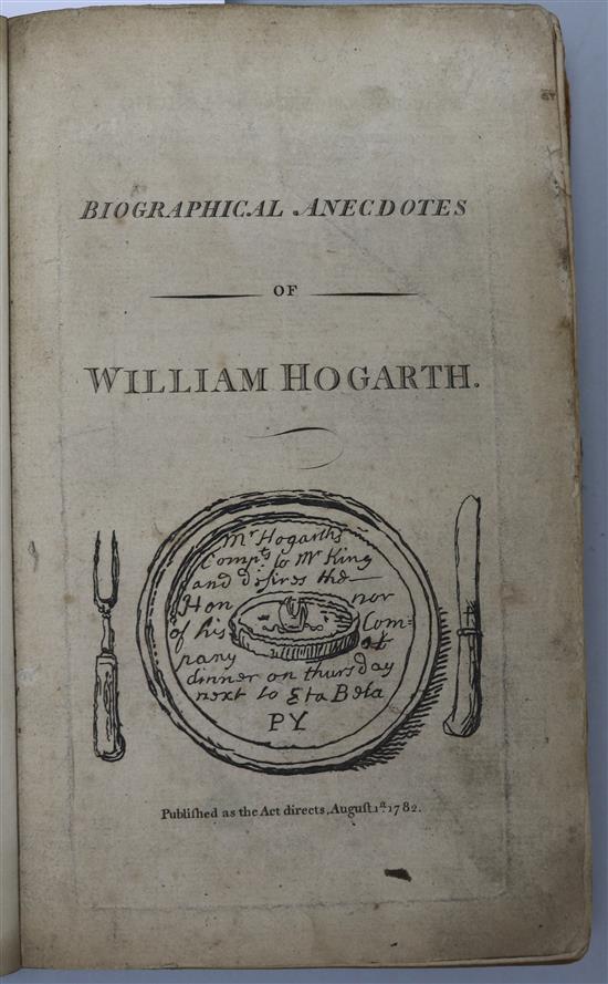 Nichols, John - Biographical Anecdotes of William Hogarth, with a catalogue of his works, 2nd edition,